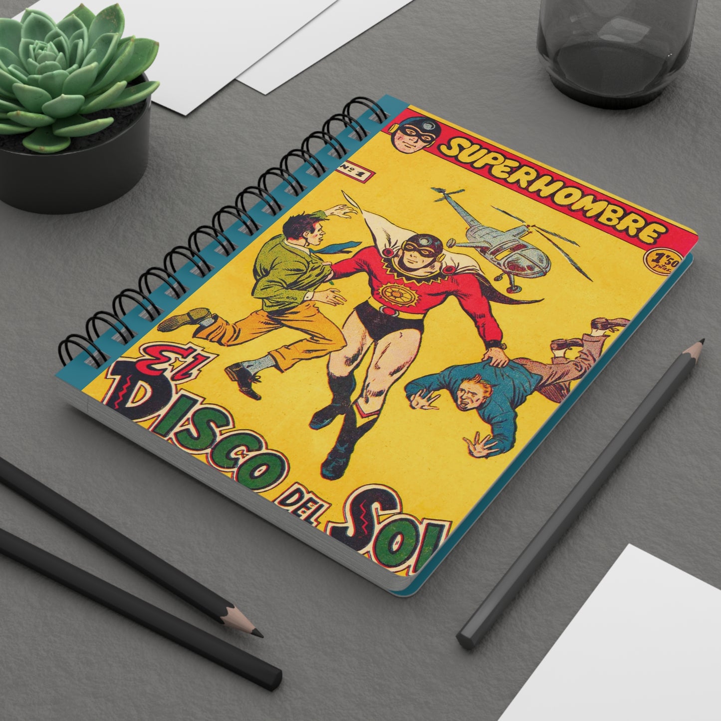 Superhombre 1 Golden Age Spiral Notebook