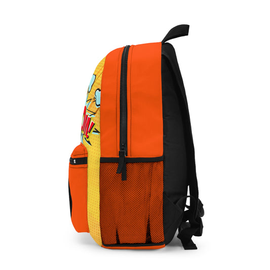 Orange Masked Vigilante We Love Comics ComicBooked! Backpack
