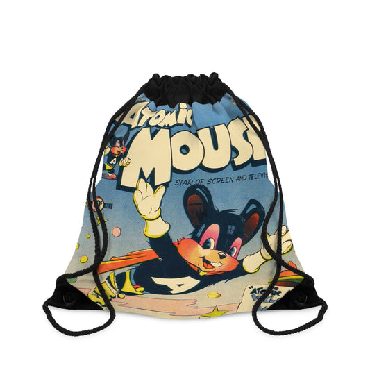 Atomic Mouse 1 Cover Golden Age Lined Drawstring Bag