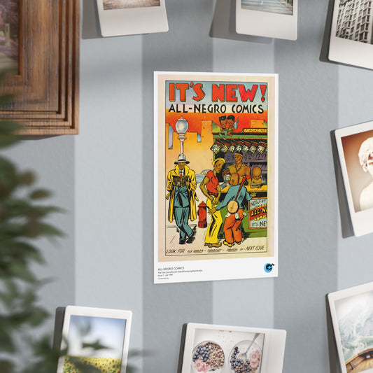 All-Negro Comics 1 Back Cover Golden Age Mini Print