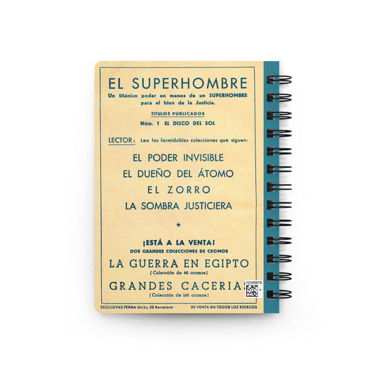 Superhombre 1 Golden Age Spiral Notebook