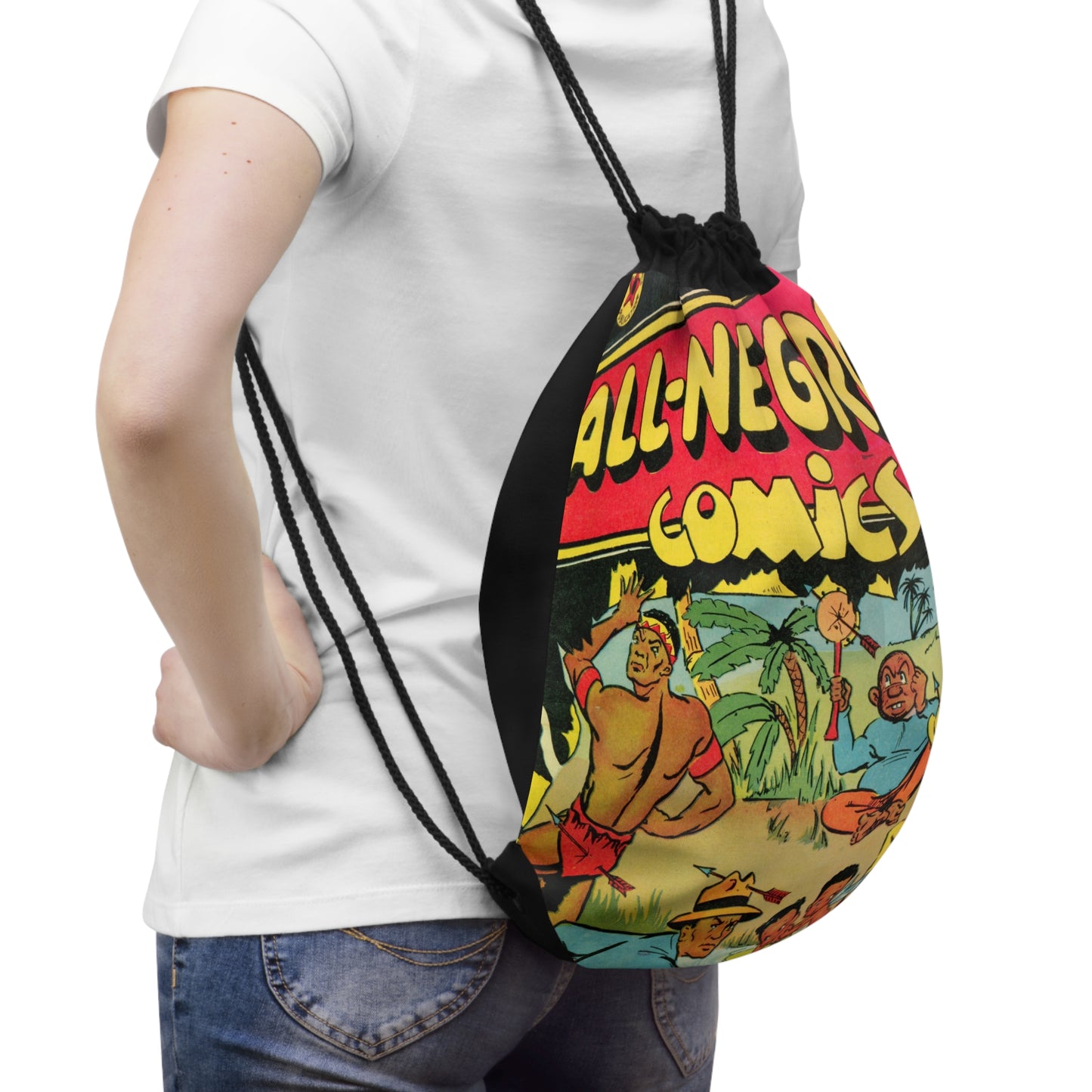 All-Negro Comics 1 Cover Golden Age Lined Drawstring Bag