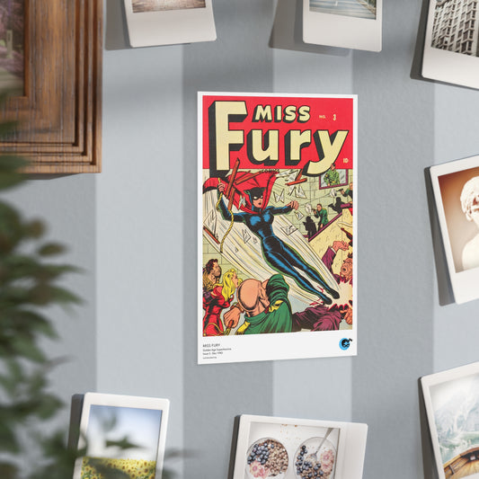 Miss Fury 3 Cover Golden Age Mini Print