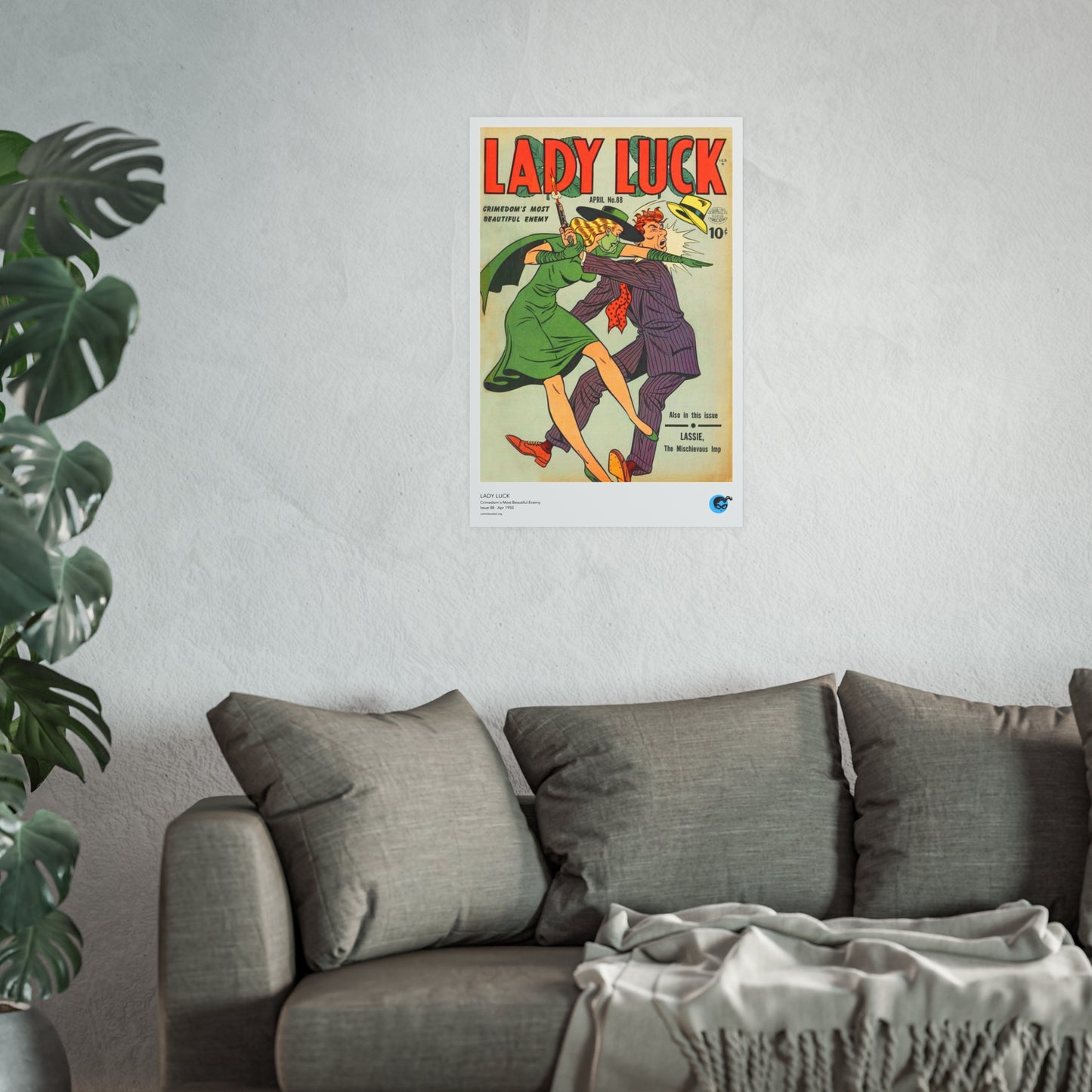 Lady Luck 88 Cover Golden Age Poster