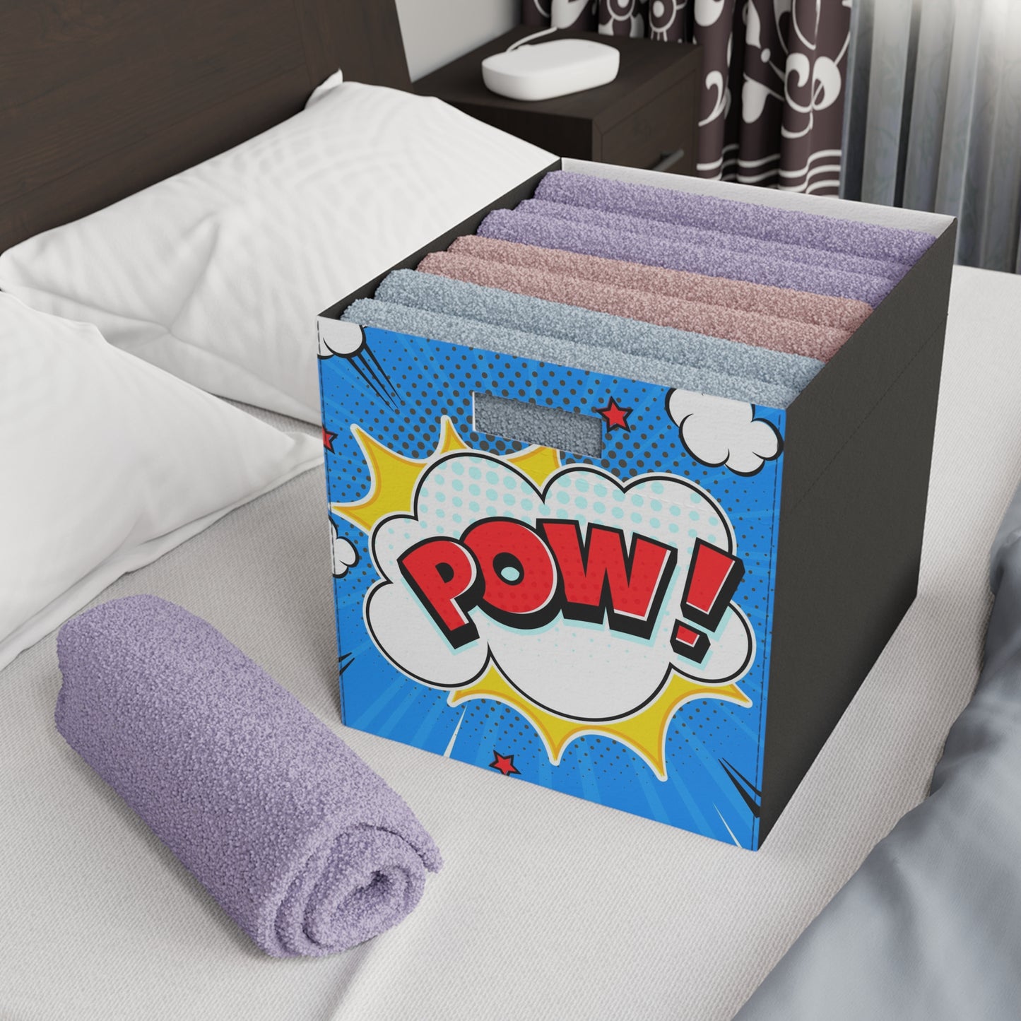 POW! BOOM! ComicBooked! Felt Storage Box