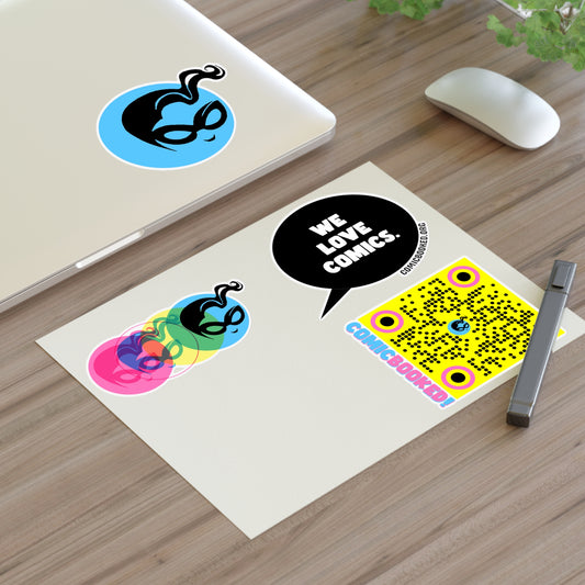 Masked Vigilante We Love Comics ComicBooked! Sticker Sheet