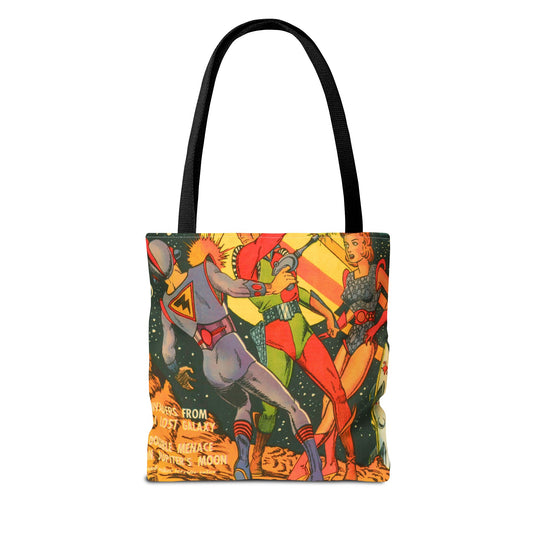 Space Action 1 Cover Golden Age Tote Bag