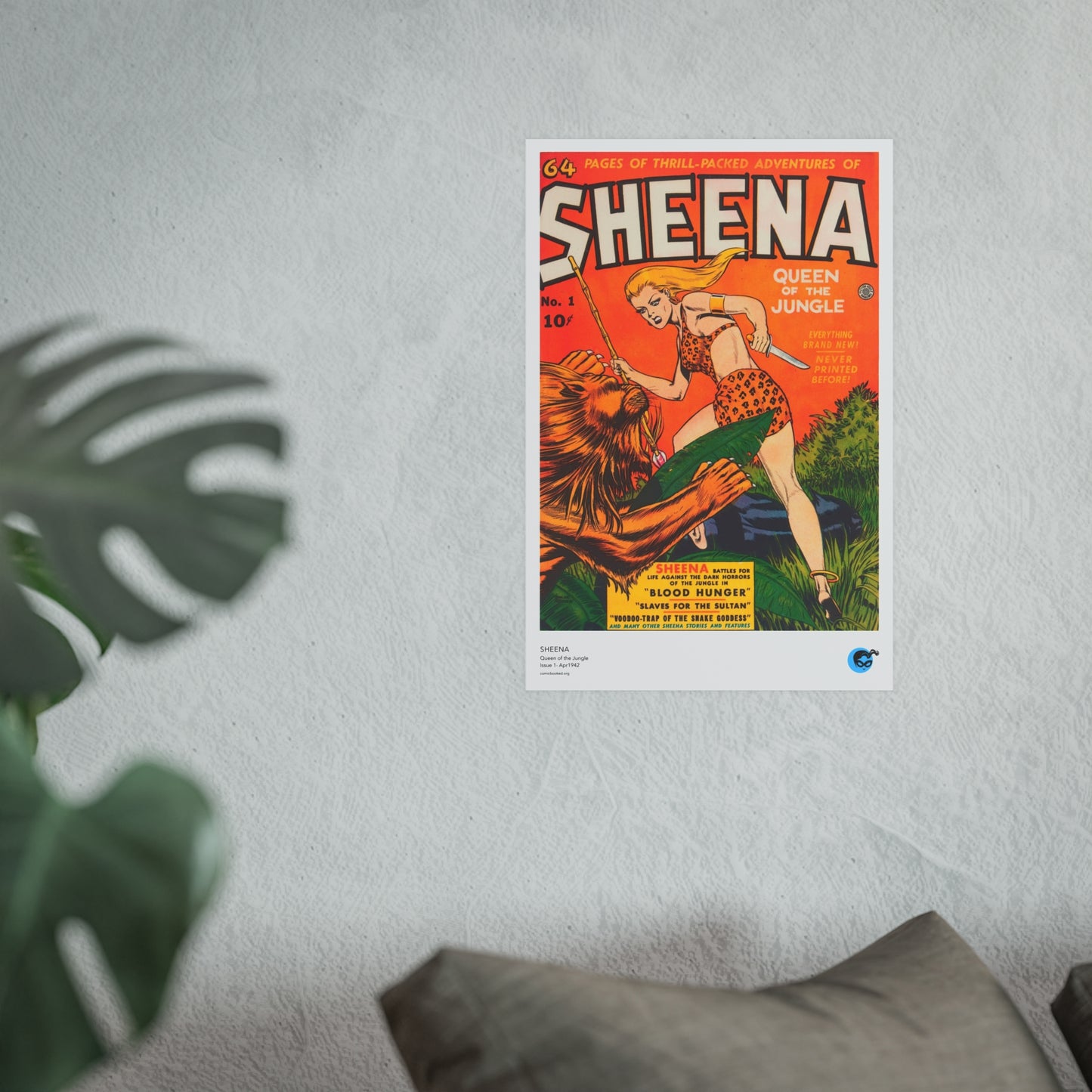 Sheena 1 Cover Golden Age Poster
