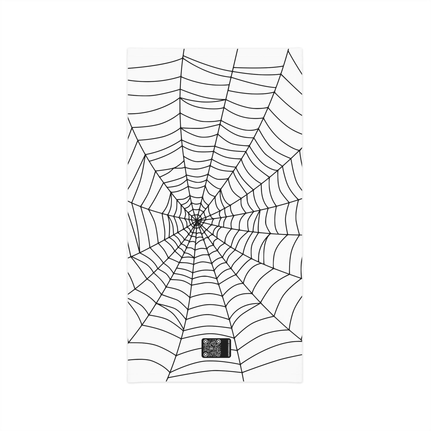 Secret ID Spider Web Black White Multifunctional Neck Gaiter