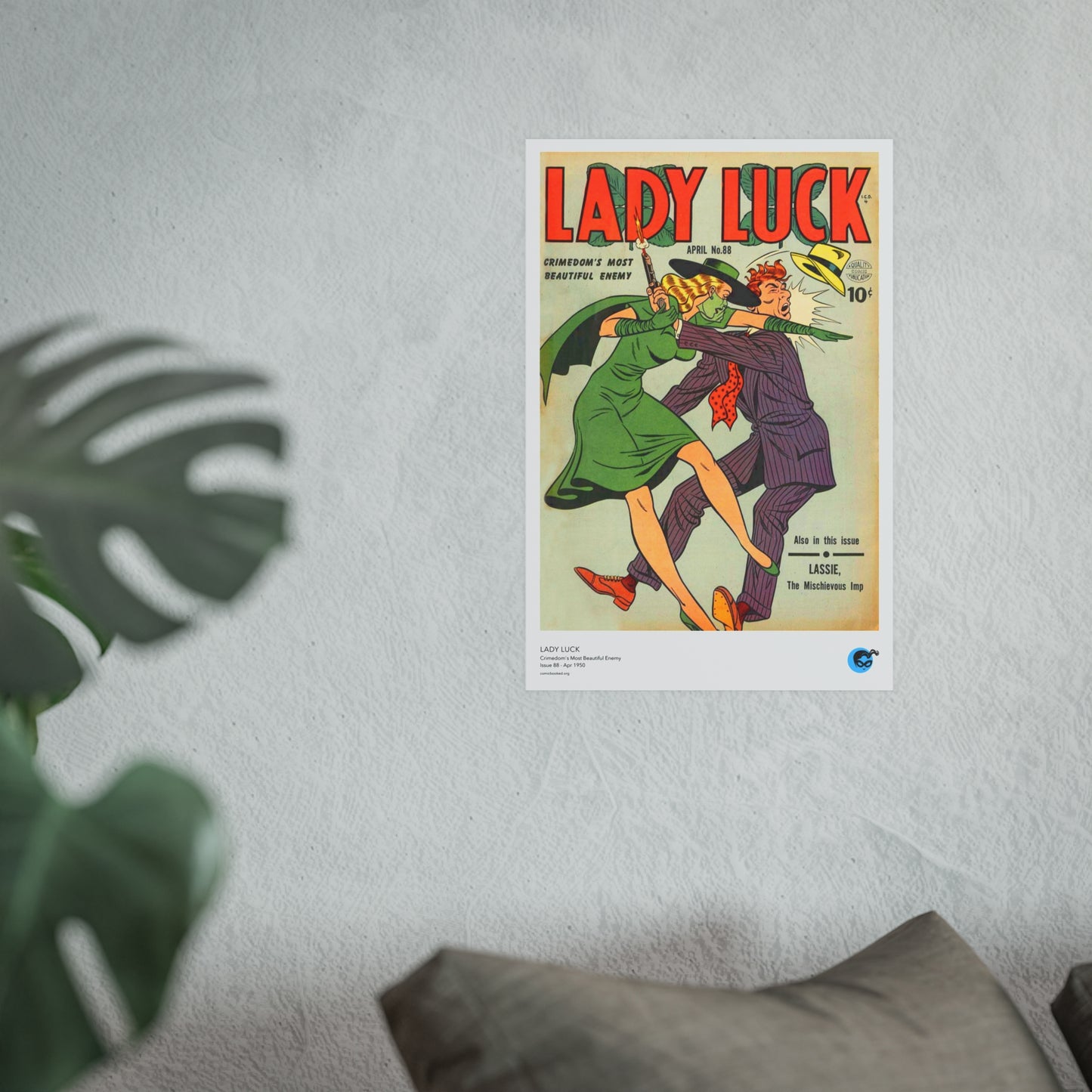Lady Luck 88 Cover Golden Age Poster