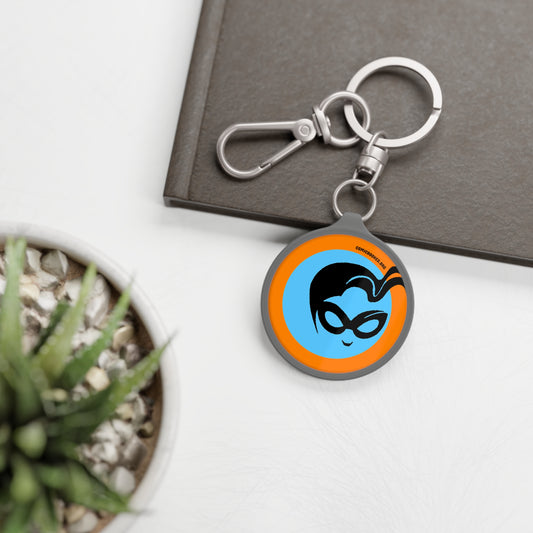 Orange Masked Vigilante ComicBooked! Key Ring Tag