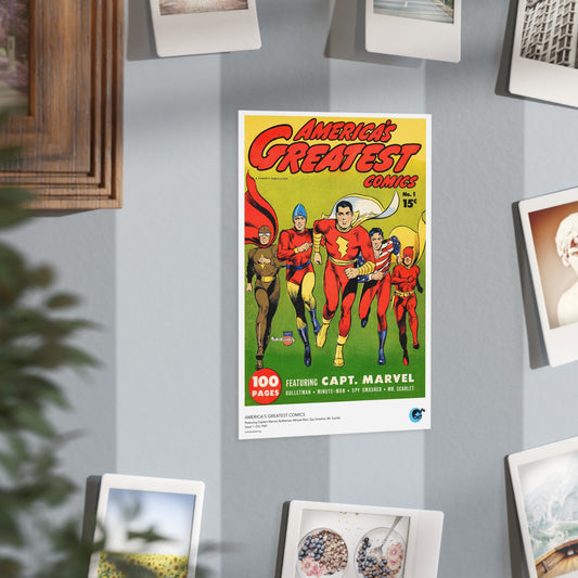 America's Greatest Comics 1 Cover Golden Age Mini Print