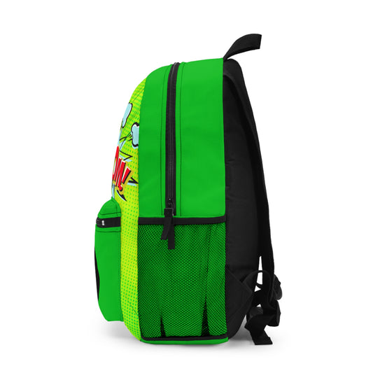 Green Masked Vigilante We Love Comics ComicBooked! Backpack