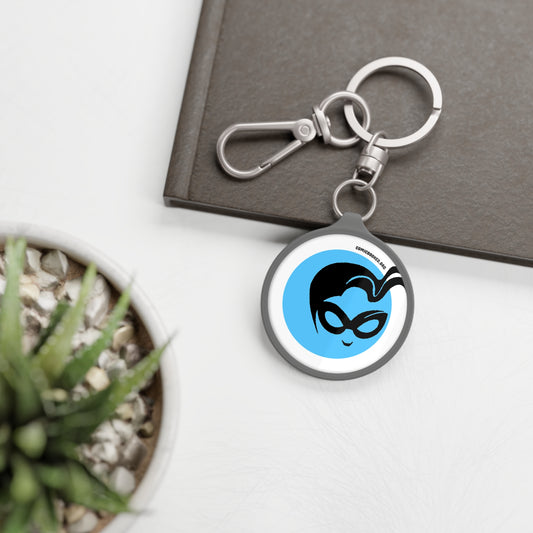 White Masked Vigilante ComicBooked! Key Ring Tag