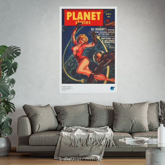 Planet Stories Vol 6 No 3 Cover Golden Age Poster
