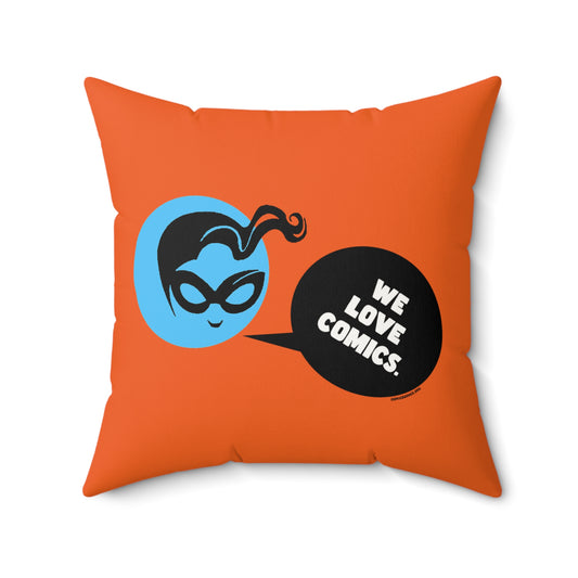 BOOM! Masked Vigilante We Love Comics ComicBooked! Faux Suede Square Pillow