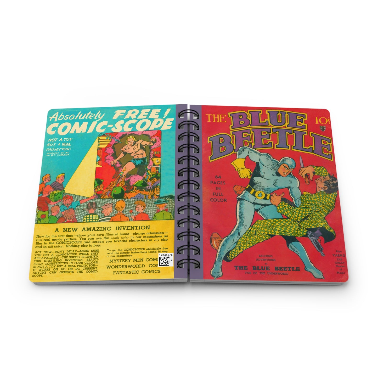 Blue Beetle 1 Golden Age Spiral Notebook