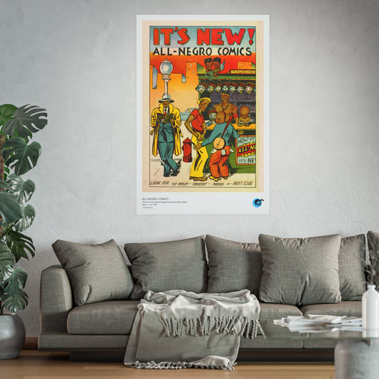 All-Negro Comics 1 Back Cover Golden Age Poster