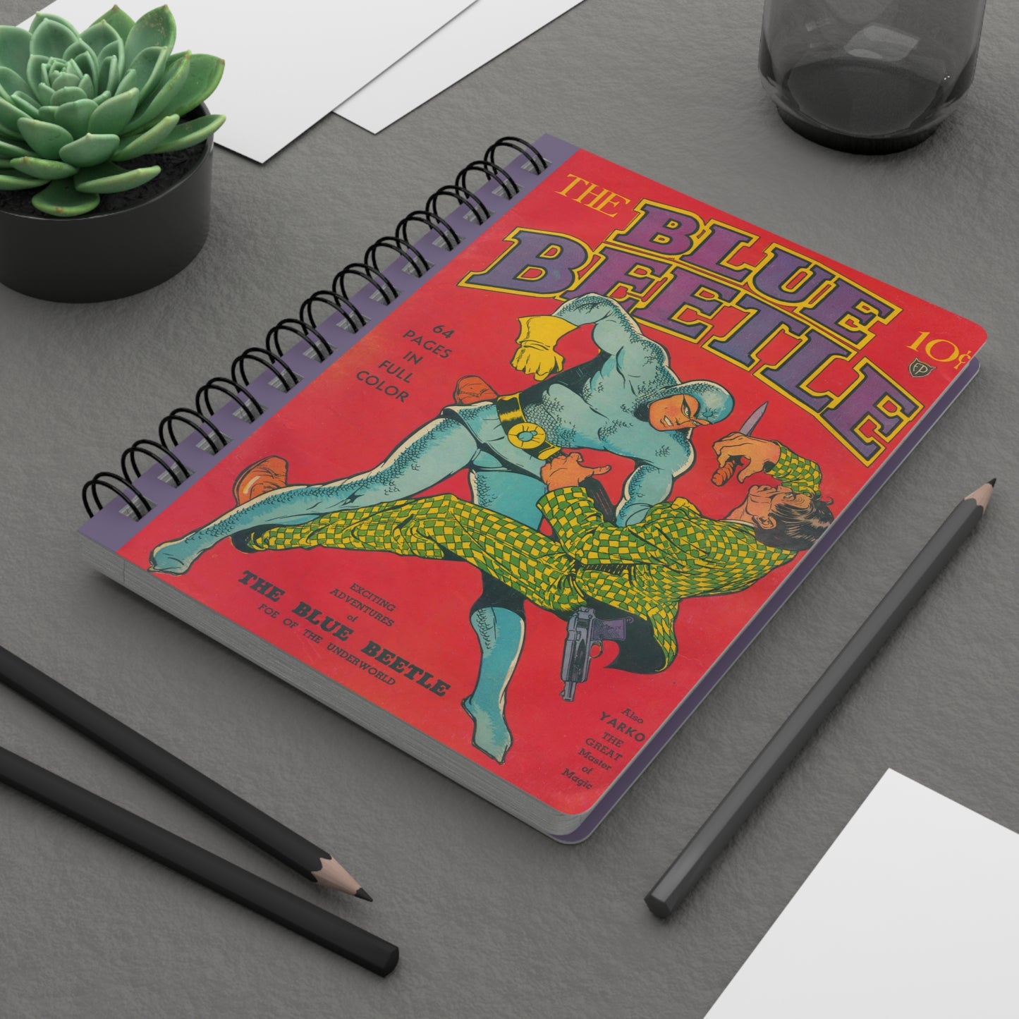 Blue Beetle 1 Golden Age Spiral Notebook