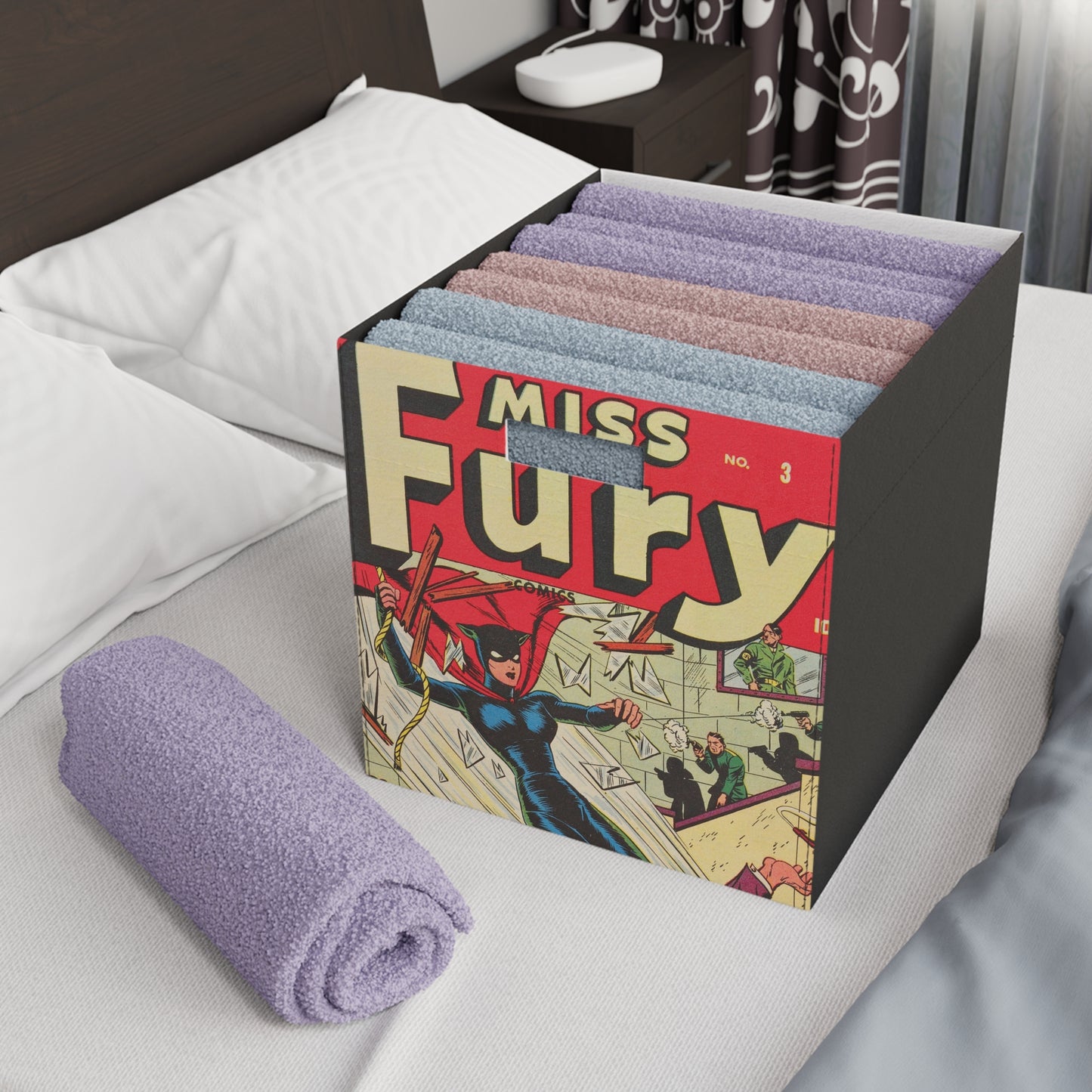 Miss Fury 3 Cover Golden Age Felt Storage Box
