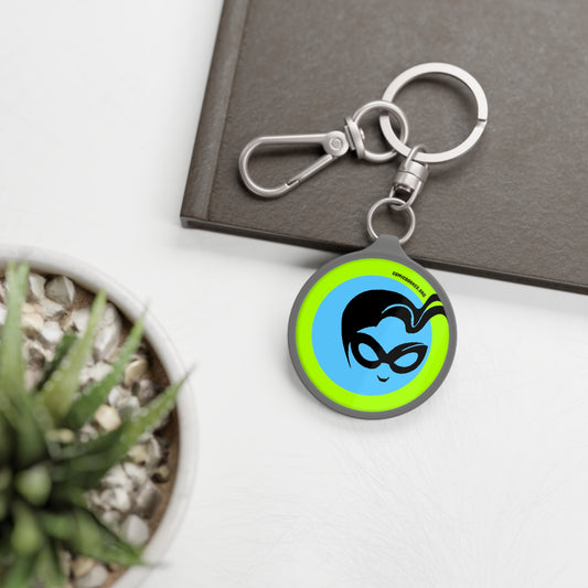 Lime Masked Vigilante ComicBooked! Key Ring Tag