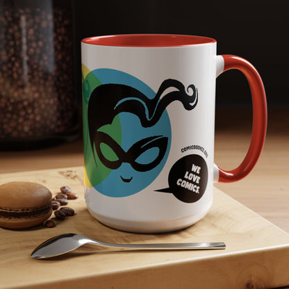 Masked Vigilante We Love Comics ComicBooked! Mug - 8 Colorful Options
