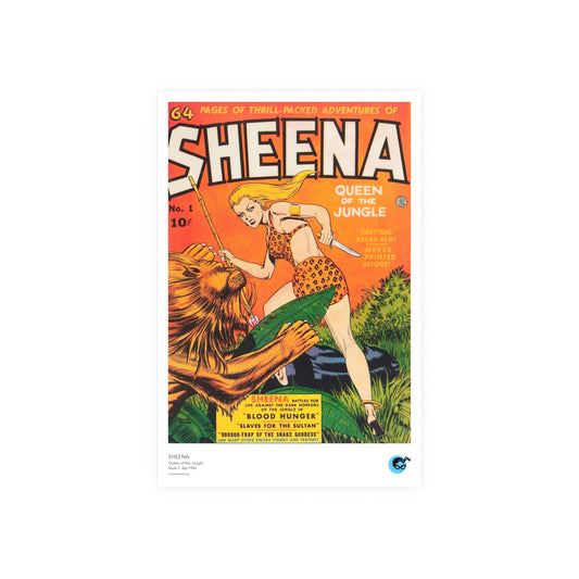 Sheena 1 Cover Golden Age Poster