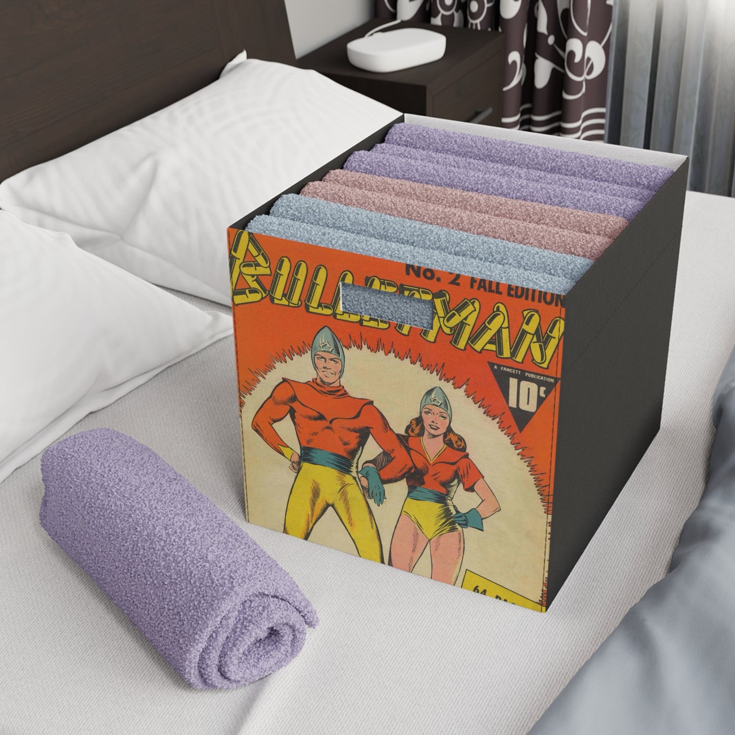 Bulletman 2 Cover Golden Age Felt Storage Box