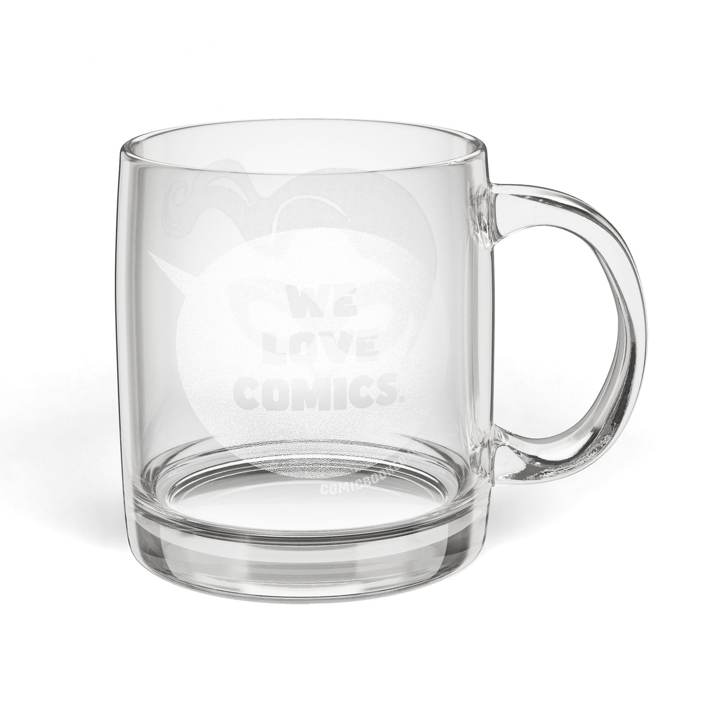 Masked Vigilante We Love Comics ComicBooked! Engraved Glass Mug
