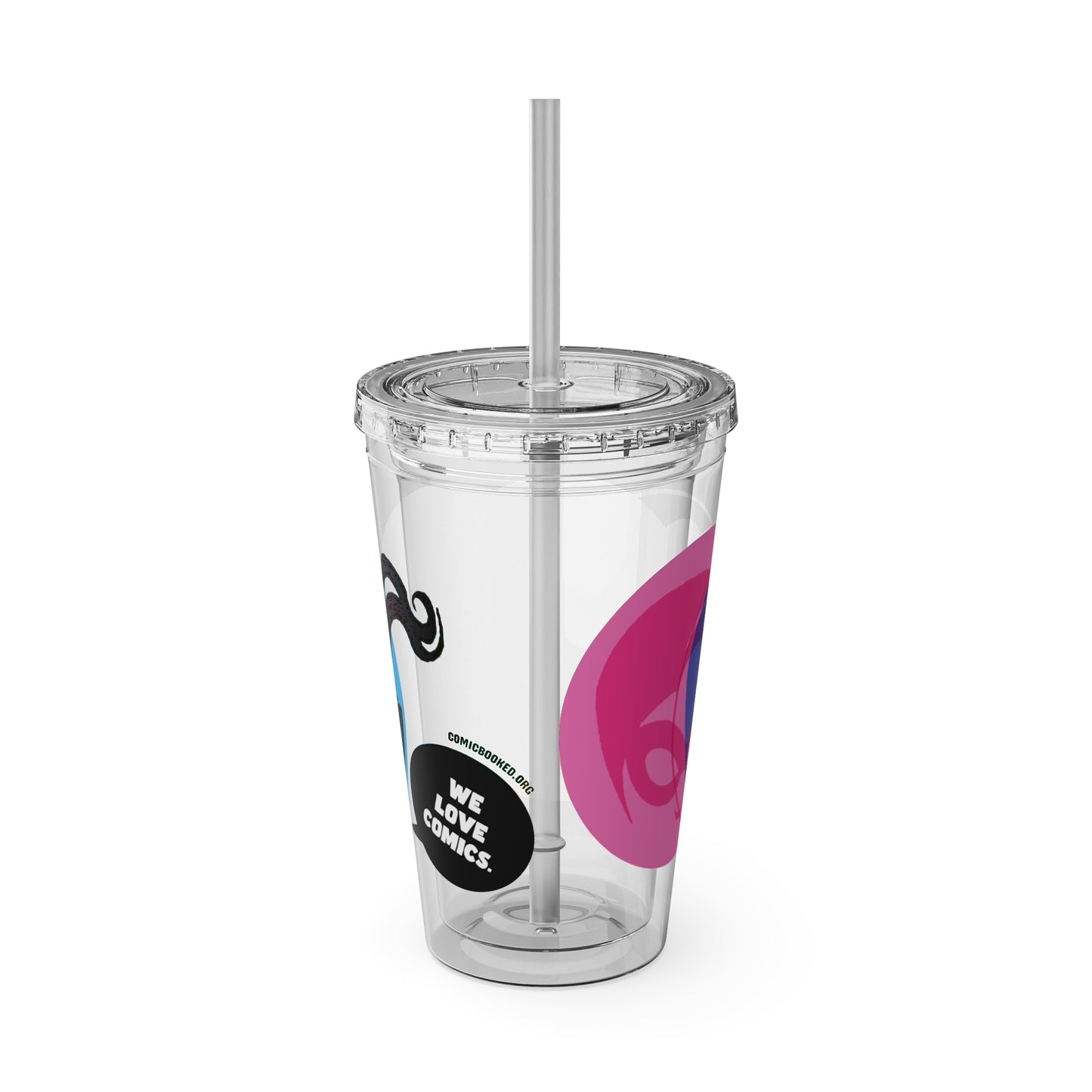 Masked Vigilante We Love Comics ComicBoooked! Sunsplash Tumbler with Straw
