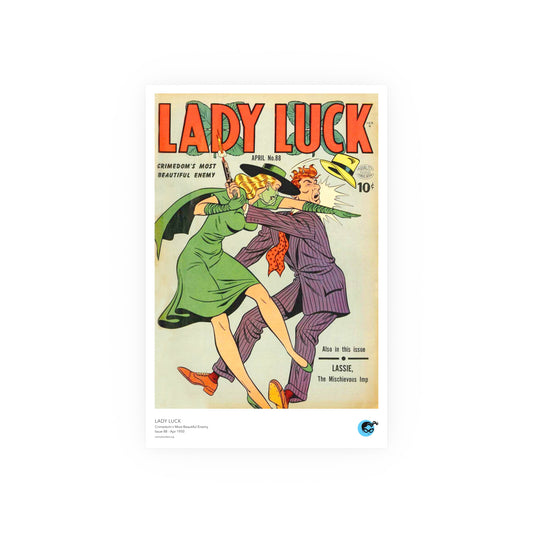 Lady Luck 88 Cover Golden Age Poster