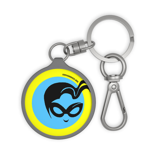 Yellow Masked Vigilante ComicBooked! Key Ring Tag
