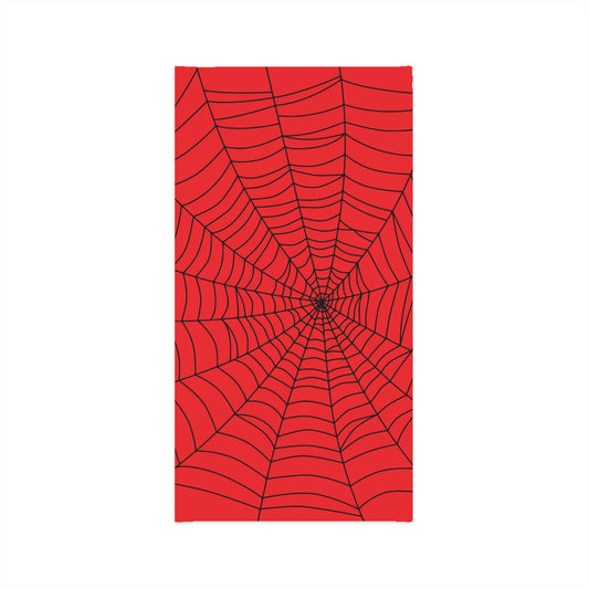 Secret ID Spider Web Black Red Multifunctional Neck Gaiter