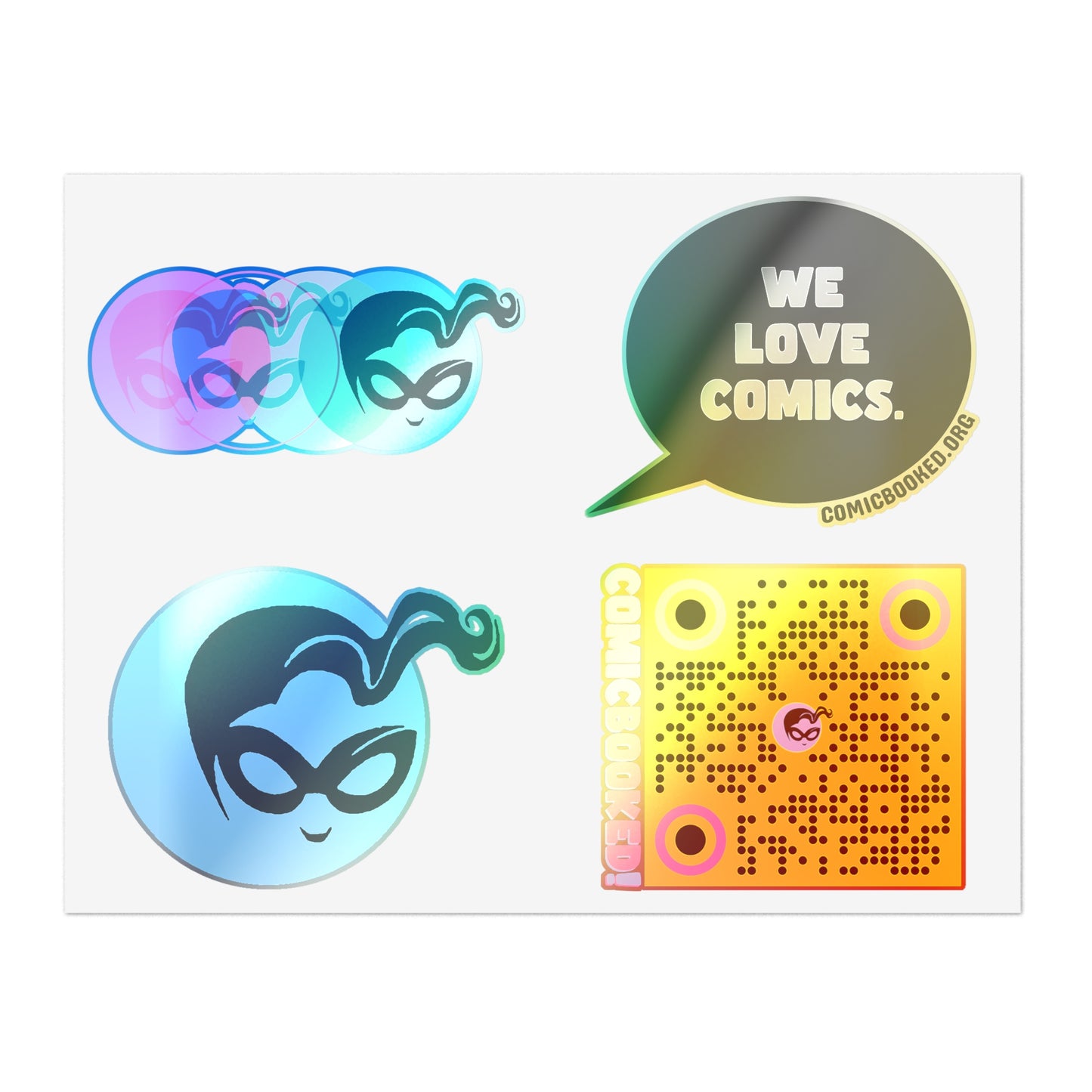 Masked Vigilante We Love Comics ComicBooked! Sticker Sheet