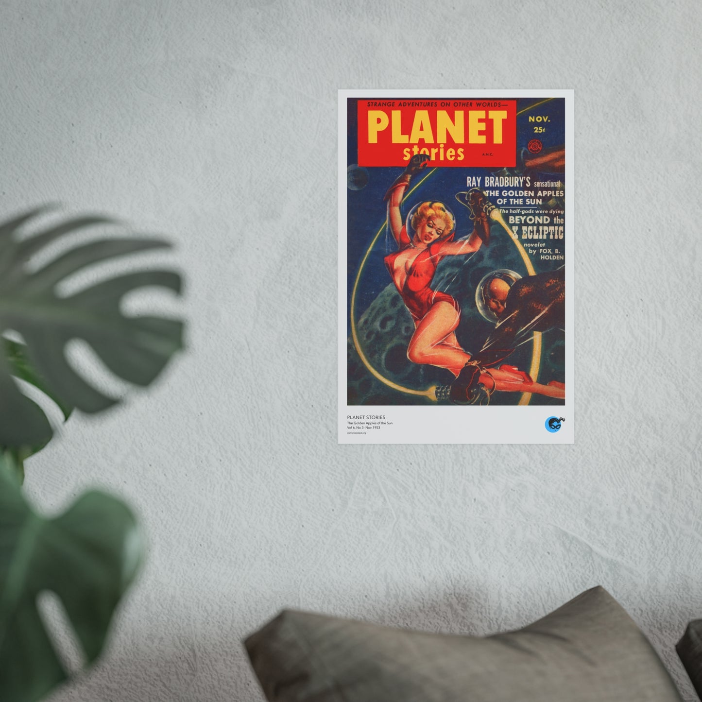 Planet Stories Vol 6 No 3 Cover Golden Age Poster