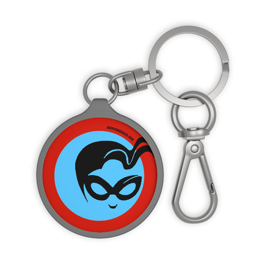 Red Masked Vigilante ComicBooked! Key Ring Tag