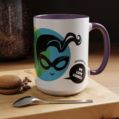 Masked Vigilante We Love Comics ComicBooked! Mug - 8 Colorful Options