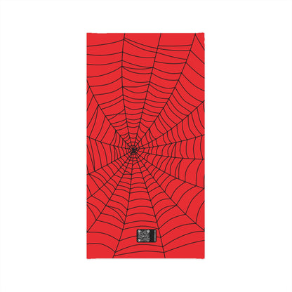 Secret ID Spider Web Black Red Multifunctional Neck Gaiter