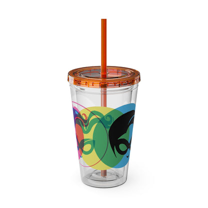 Masked Vigilante We Love Comics ComicBoooked! Sunsplash Tumbler with Straw