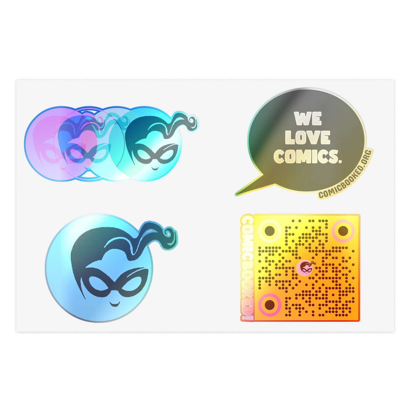 Masked Vigilante We Love Comics ComicBooked! Sticker Sheet