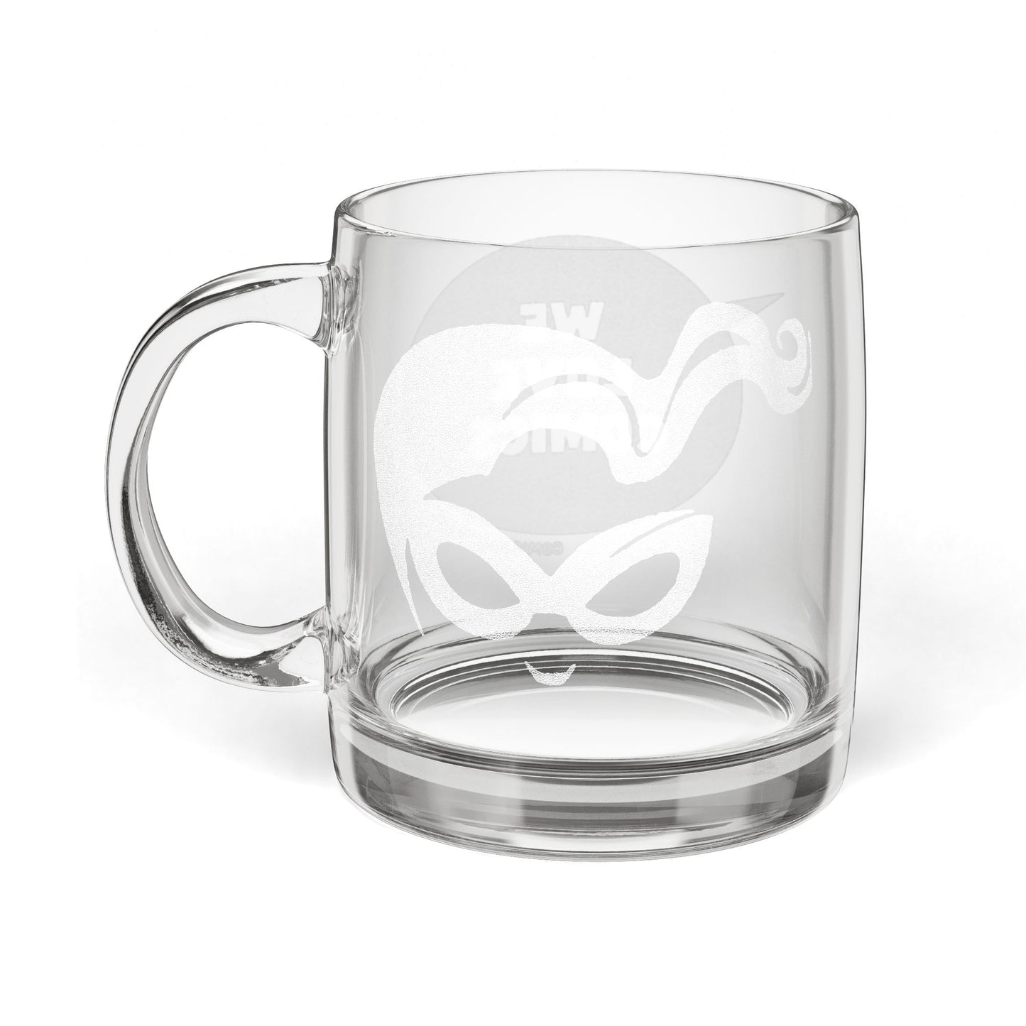 Masked Vigilante We Love Comics ComicBooked! Engraved Glass Mug