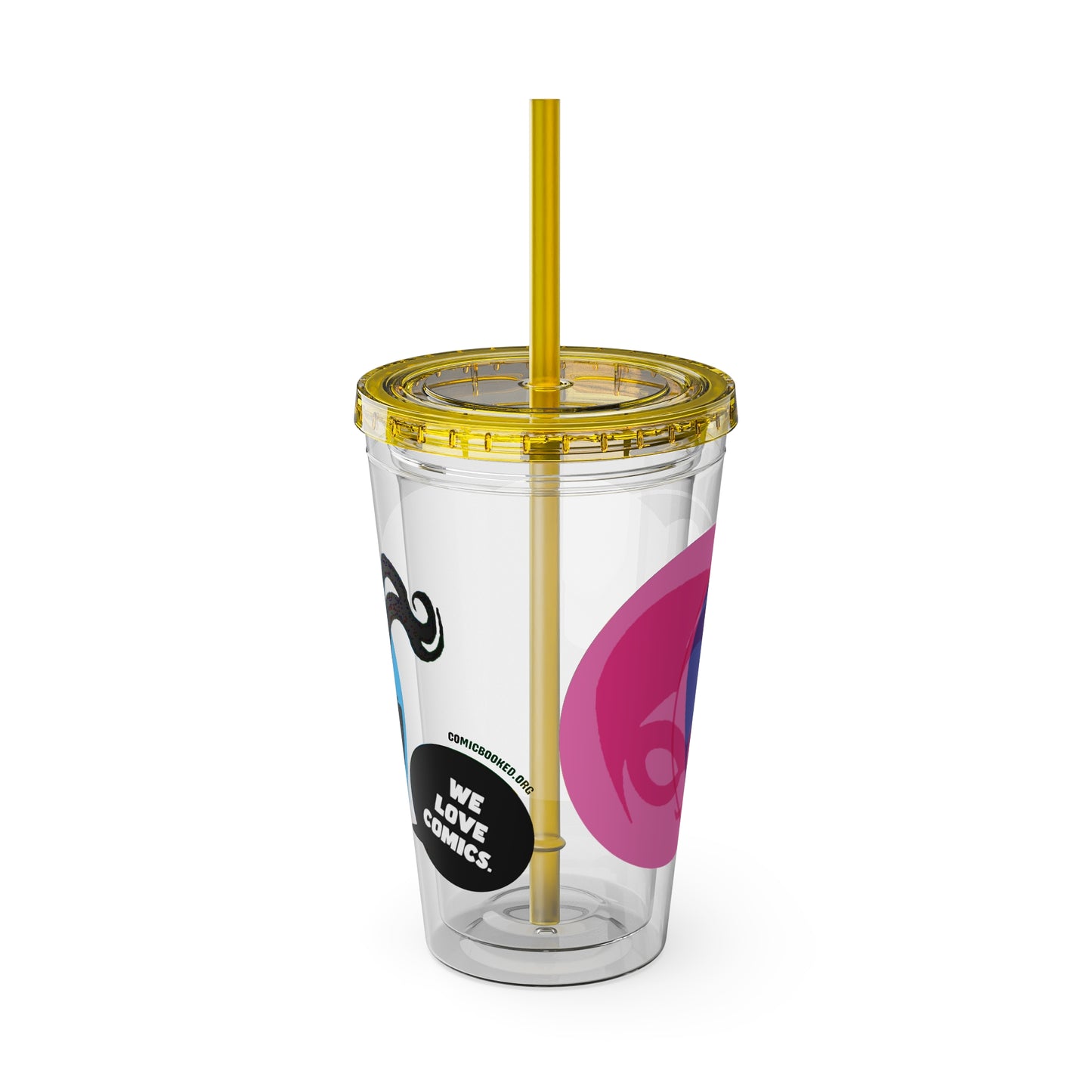 Masked Vigilante We Love Comics ComicBoooked! Sunsplash Tumbler with Straw