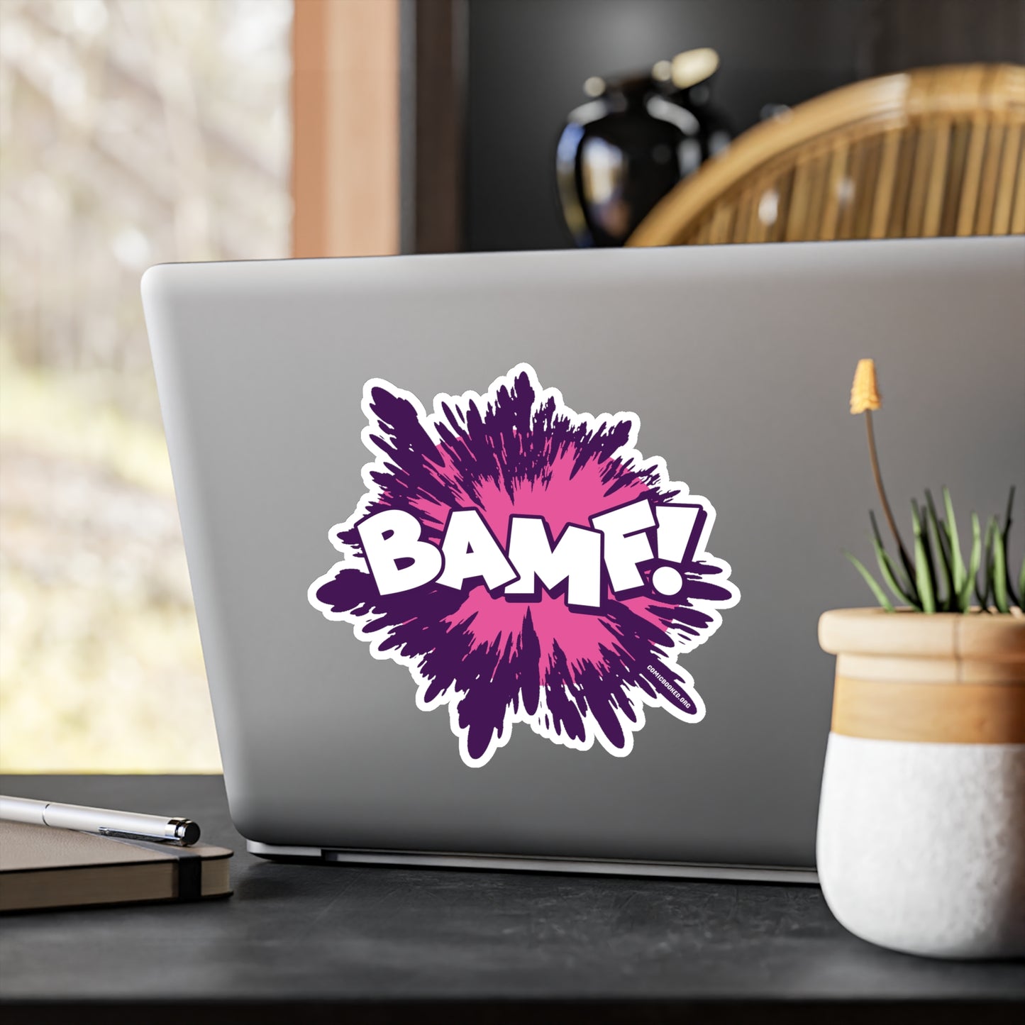 BAMF! Blerdy Bird Kiss-Cut Vinyl Decal