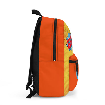 Orange Masked Vigilante We Love Comics ComicBooked! Backpack