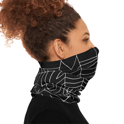 Secret ID Spider Web White Black Multifunctional Neck Gaiter