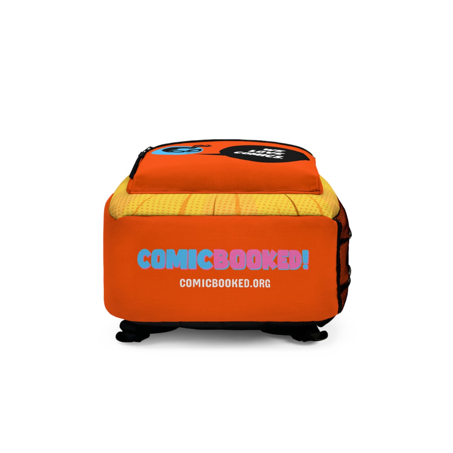 Orange Masked Vigilante We Love Comics ComicBooked! Backpack