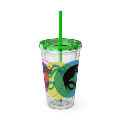 Masked Vigilante We Love Comics ComicBoooked! Sunsplash Tumbler with Straw