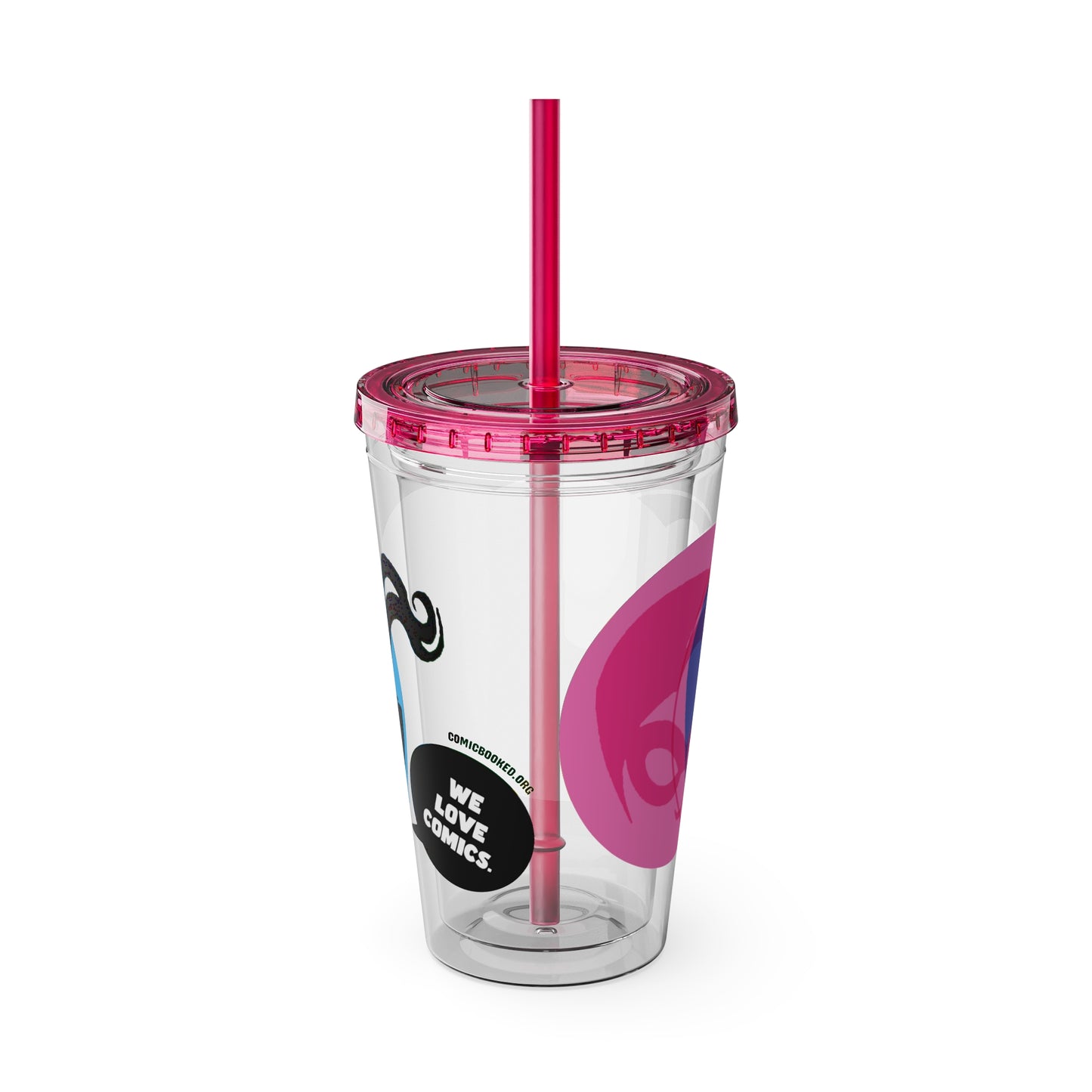 Masked Vigilante We Love Comics ComicBoooked! Sunsplash Tumbler with Straw
