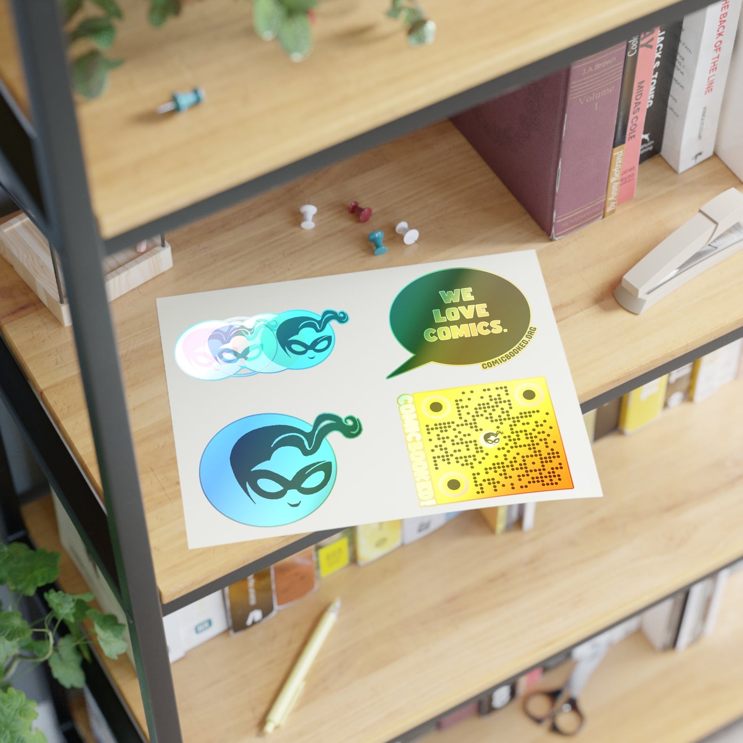Masked Vigilante We Love Comics ComicBooked! Sticker Sheet