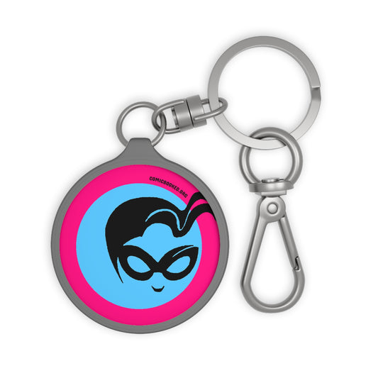 Magenta Masked Vigilante ComicBooked! Key Ring Tag